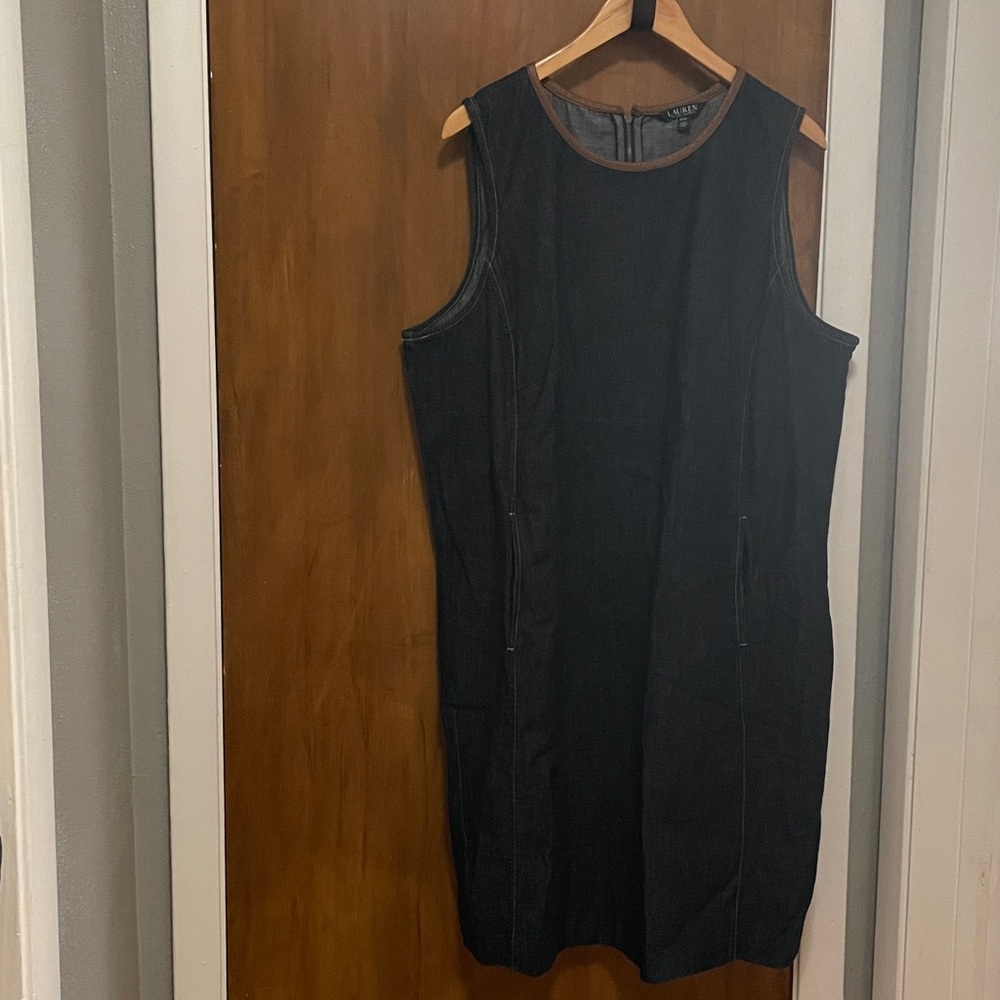 Ralph Lauren Black Sleeveless Midi Dress